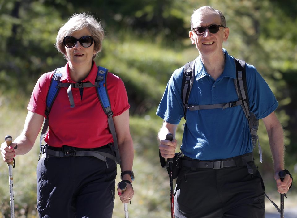  Theresa May is currently on holiday in North Wales