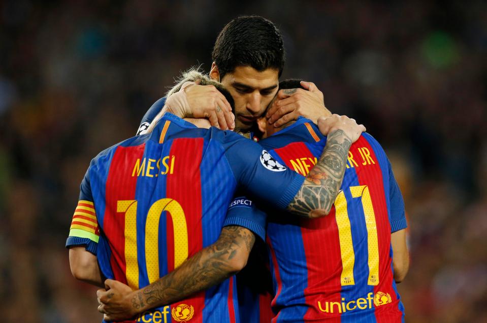 Luis Suarez has been outperforming his MSN colleagues lately