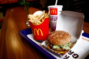  McDonald's fans can order for delivery via its own app and from other platforms