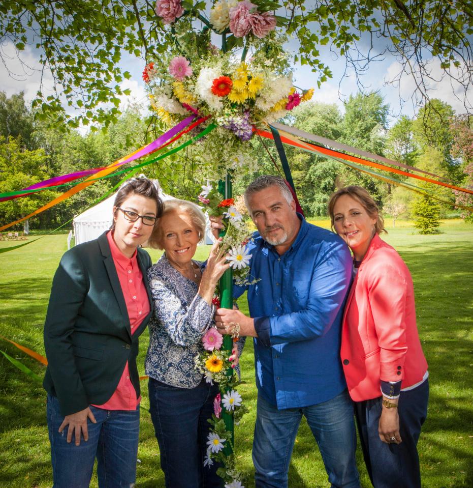  The original team of Sue Perkins, Mary Berry, Paul Hollywood and Mel Giedroyc