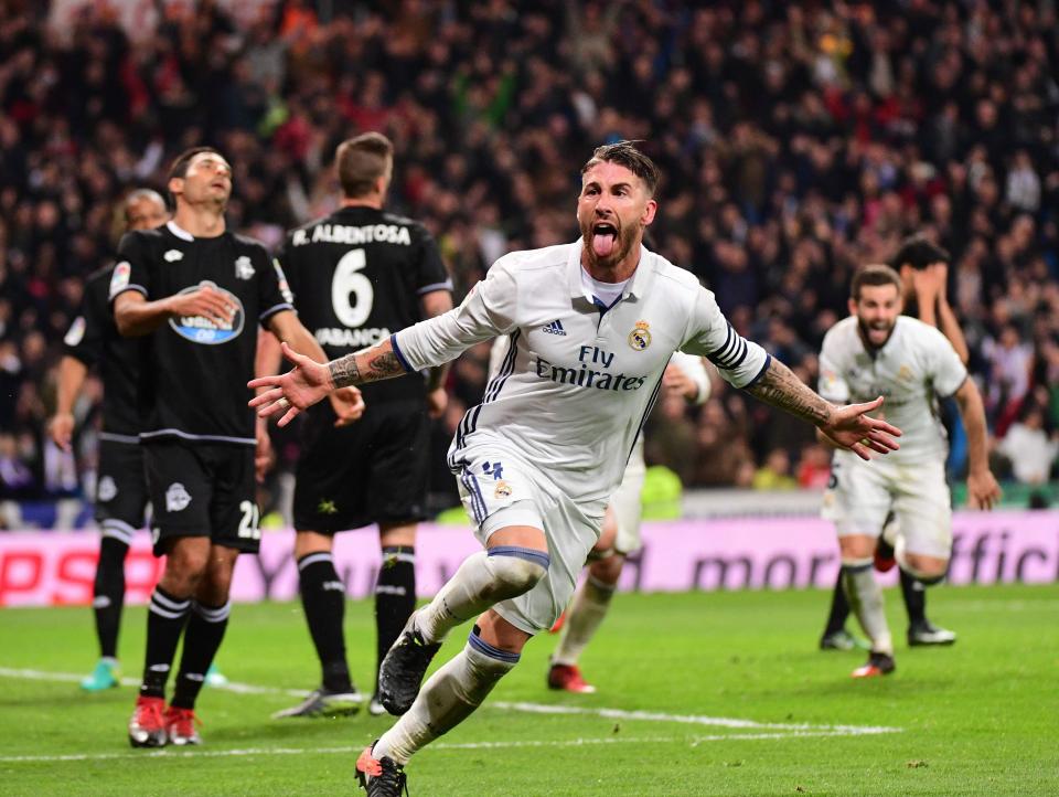  Sergio Ramos scored a dramatic winner in previous clash with Deportivo