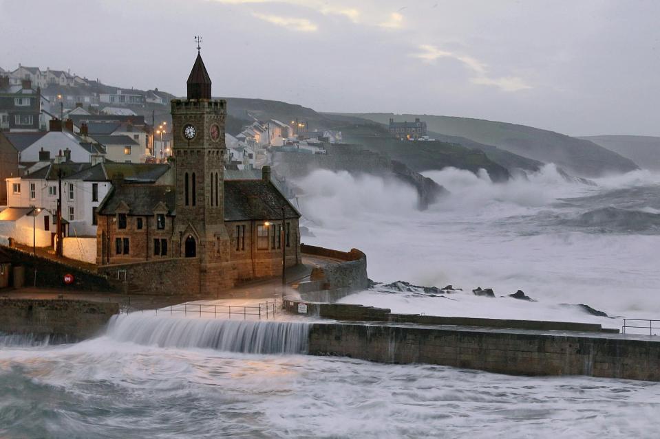  Cornwall is a wild, rainswept, granite peninsula jutting out into the Atlantic Ocean (pictured here is the coastal town of Porthleven)