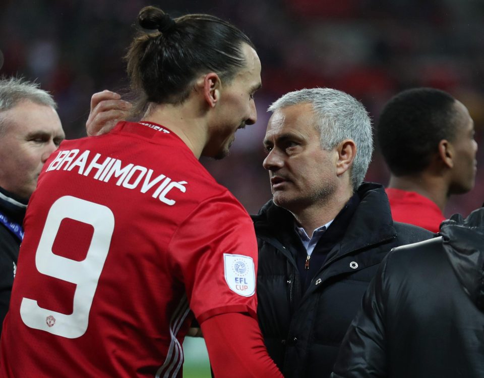 Zlatan Ibrahimovic and Jose Mourinho have been close since their time together at Inter Milan