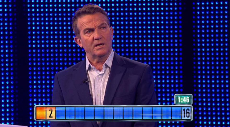  Bradley is the regular host of TV game show The Chase