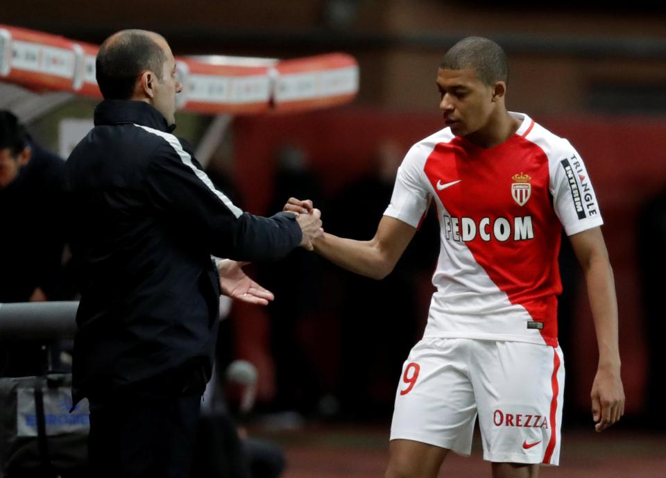 Monaco's coach Leonardo Jardim has been praised for developing young talent like Kylian Mbappe 