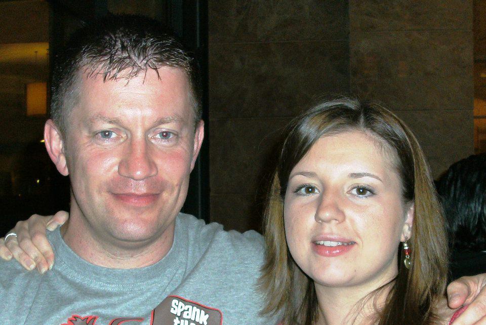 Keith Palmer with his partner Michelle Marie Palmer in 2012 