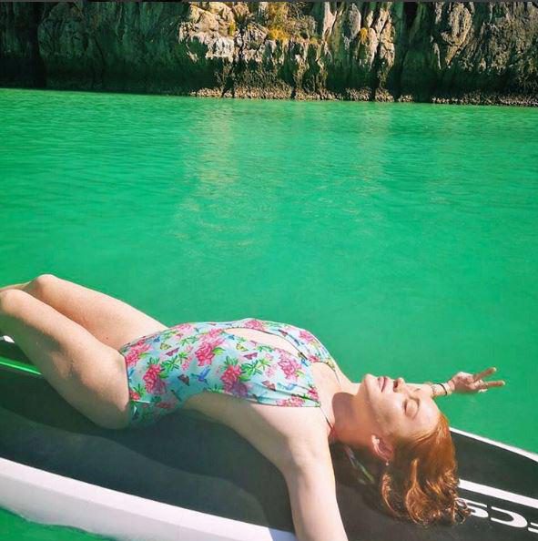  Lindsay has been sharing pictures of herself in more revealing swimwear during the holiday