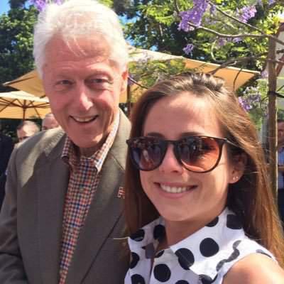  Acacia Friedman was pictured getting cosy with Bill Clinton