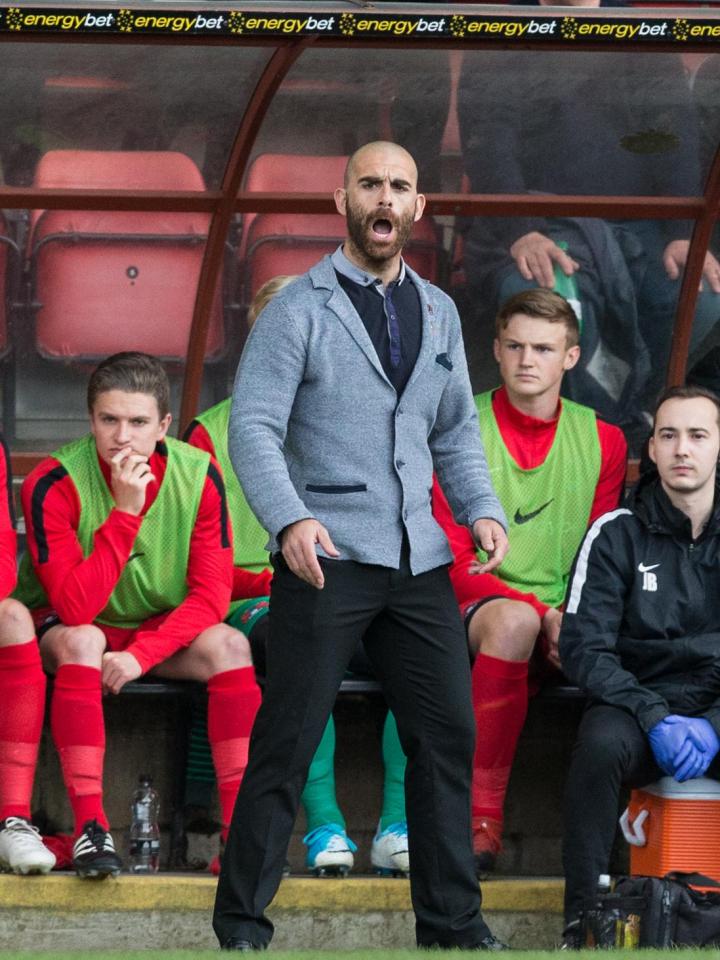  Leyton Orient manager Omer Riza was sent off at half time against Wycombe