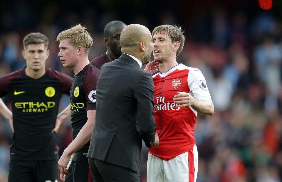 Pep Guardiola revealed Nacho Monreal confessed to handling the ball