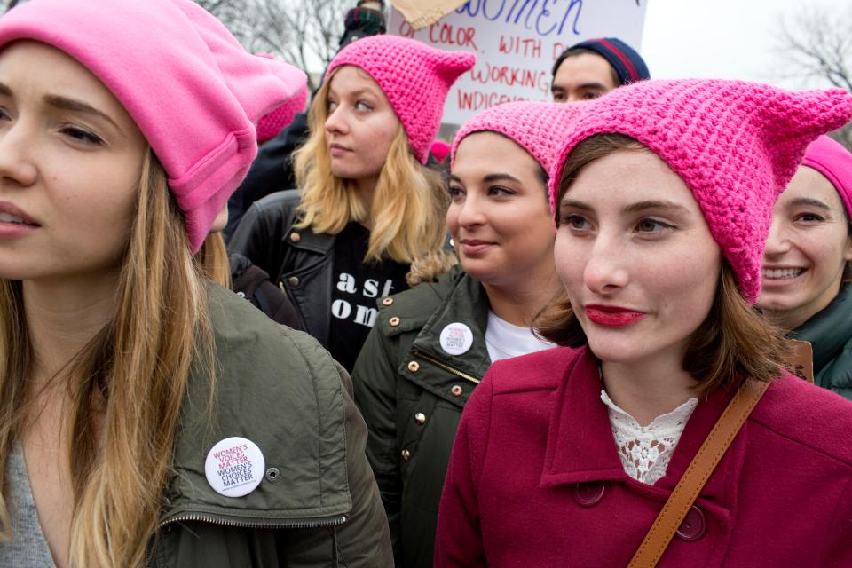  Chuck Woolery's tweet in February referred to the marchers who donned pink beanies on the January 21 march in Washington