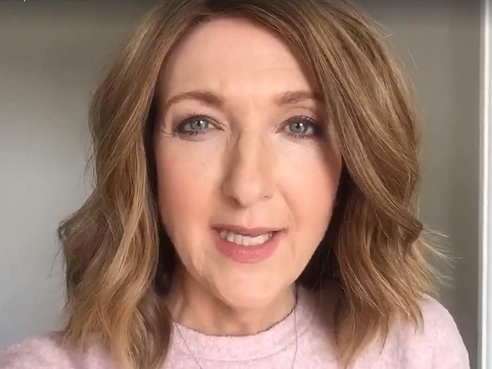  Victoria Derbyshire bravely removed her wig yesterday following the end of her breast cancer treatment