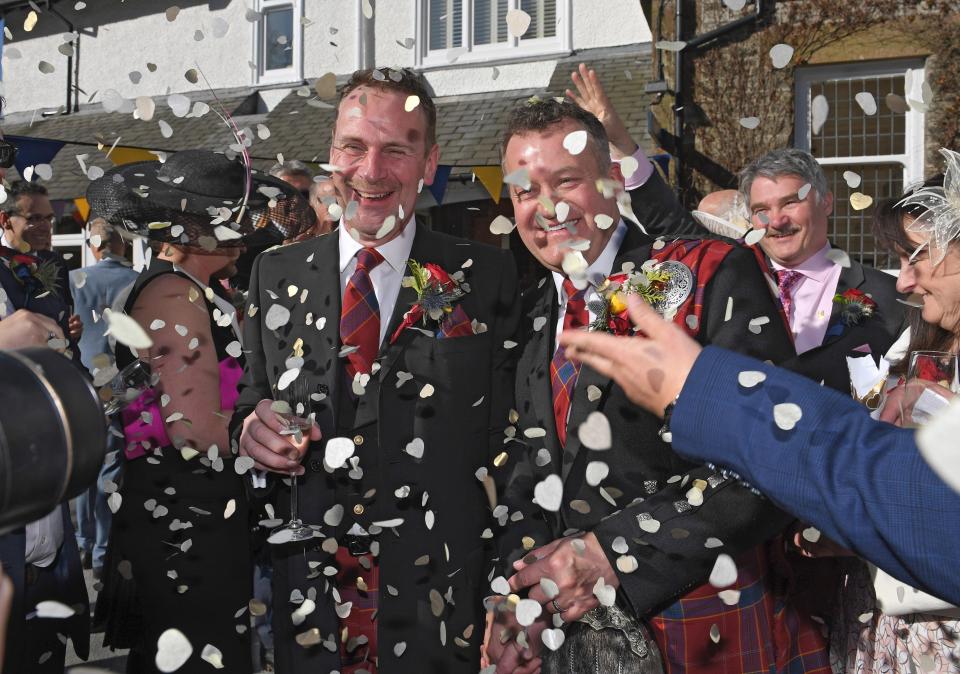  Check it out . . . Paul Burrell wears special tartan kilt for the ceremo