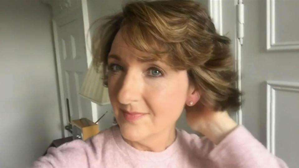  Victoria said: 'I have to say losing my hair was the worst bit about cancer treatment for me, more so than having a mastectomy.'