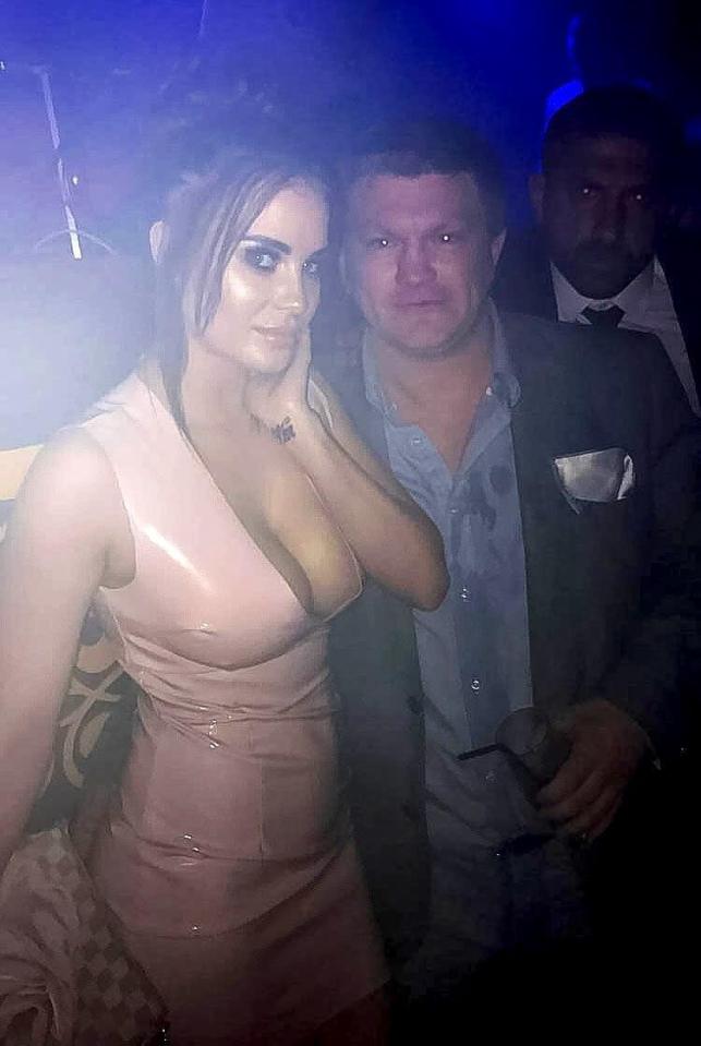 Ricky Hatton and Carla Howe were inseparable for parts of the evening