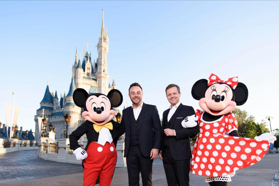  The Geordie duo will make British TV history when their entertainment show Ant & Dec's Saturday Night Takeaway airs from the Orlando tourist destination