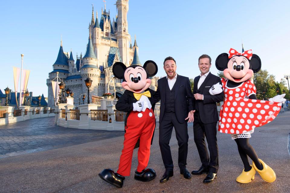  New promo shots released ahead of Saturday's show see Ant and Dec linking arms with another famous duo - Mickey and Minnie Mouse