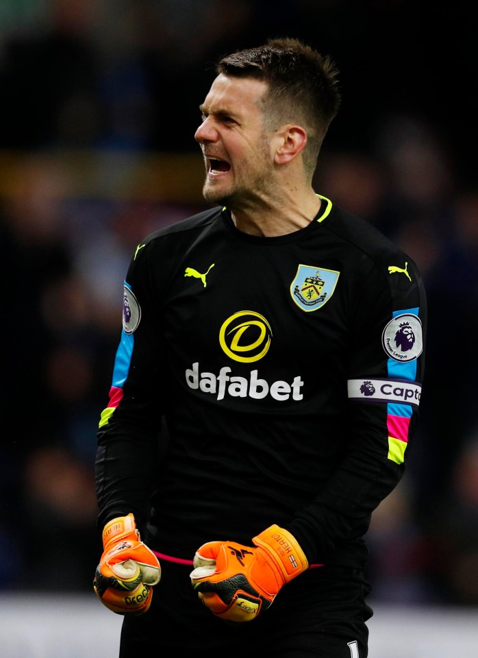 Tom Heaton is now captain and a key player for Burnley