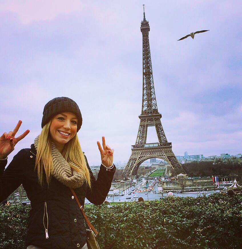 Other shots show Alejandra visiting some of the world’s most notable landmarks 