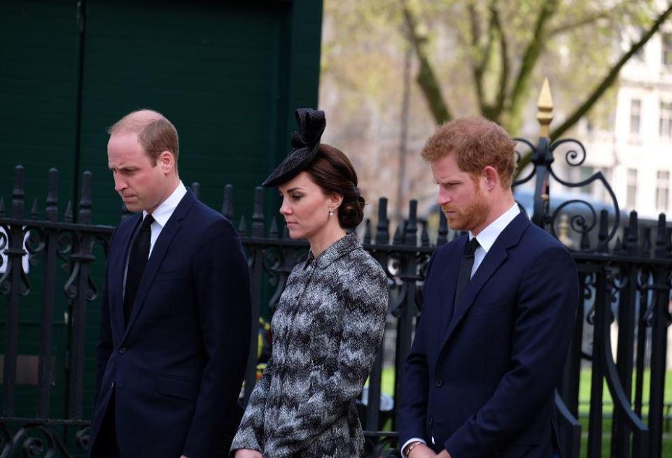  The Duke and Duchess of Cambridge and Prince Harry joined survivors and grieving relatives of victims of the London terror attack