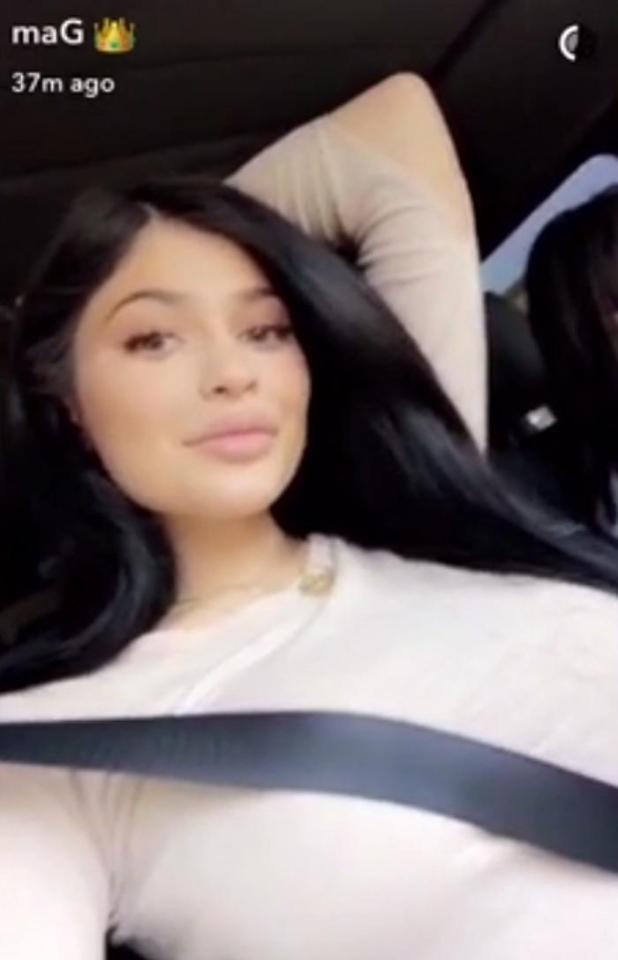  Kylie then changed to head out in the car with her friends