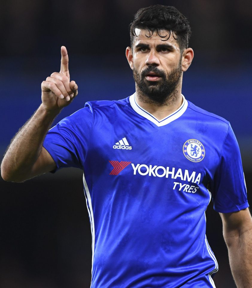 Diego Costa...top-scorer for Antonio Conte’s side