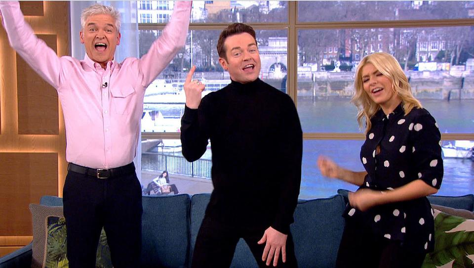  Phillip Schofield revealed his delight after learning that a fan had his and Holly Willoughby's faces tattooed on his bum