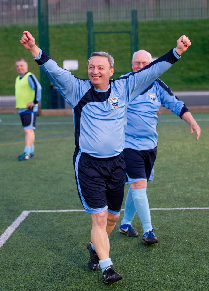  Ray, of Wednesbury, West Midlands, said: 'It was always my aim to play football again and it's kept me going'