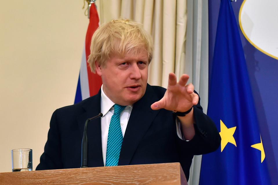  Boris Johnson was due for crunch talks with Russia over the Syria crisis but cancelled the trip