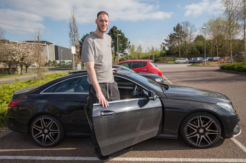  Paul pictured getting into his friend's car