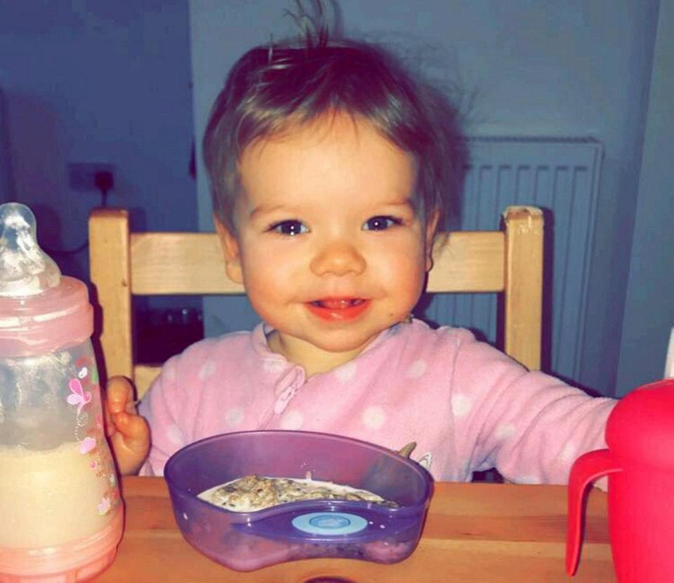  Ophelia Rozic, 18-months-old, was rushed to hospital after her mum claims she was bitten in the face