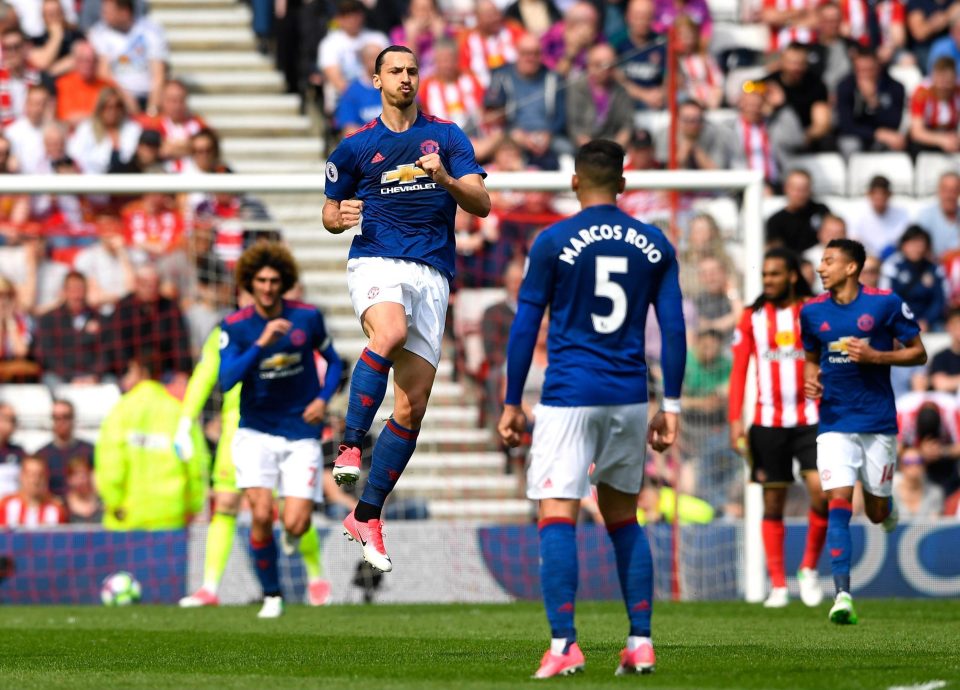 Zlatan Ibrahimovic scored Manchester United's first goal - which will have delighted the travelling Swedes