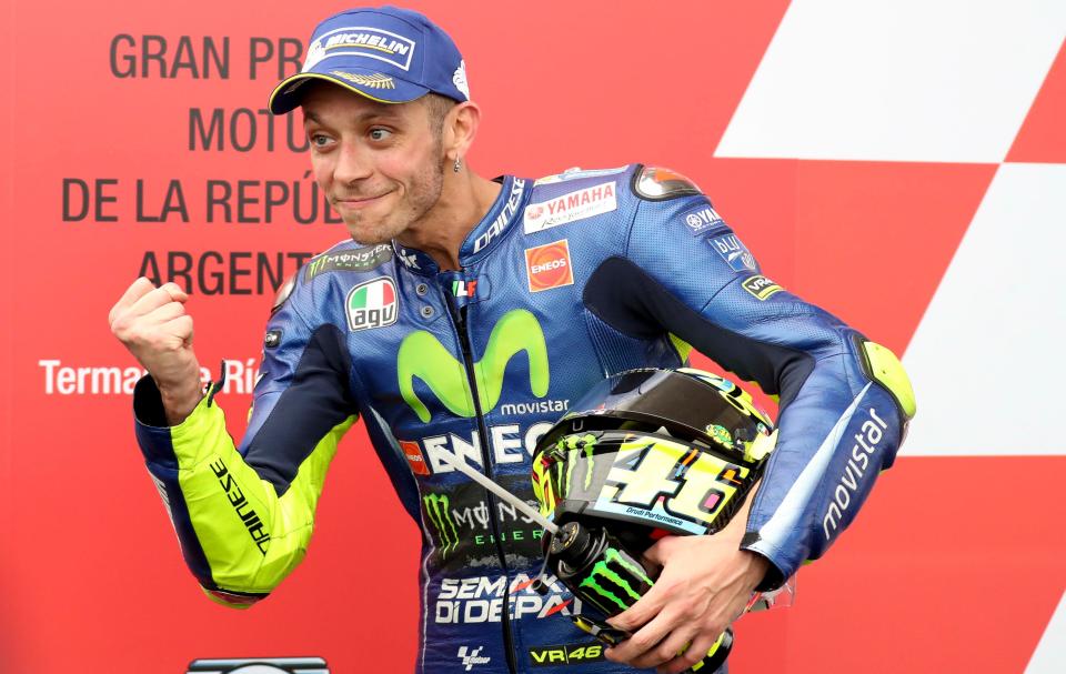  Valentino Rossi remains in contention for the riders' championship despite not yet winning a race