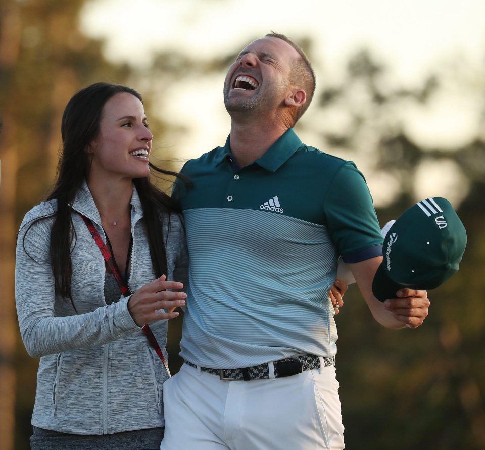  Sergio Garcia said the support he has had from fiancee Angela Akins has been 'amazing'