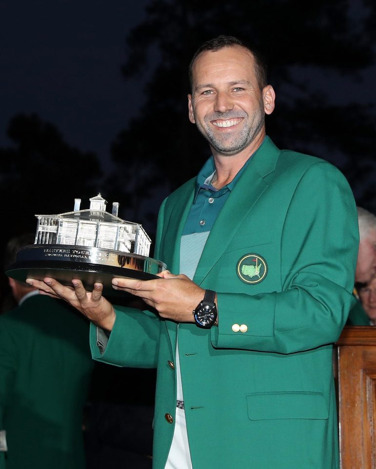  Sergio Garcia finally broke his major tournament duck at The Masters 2017