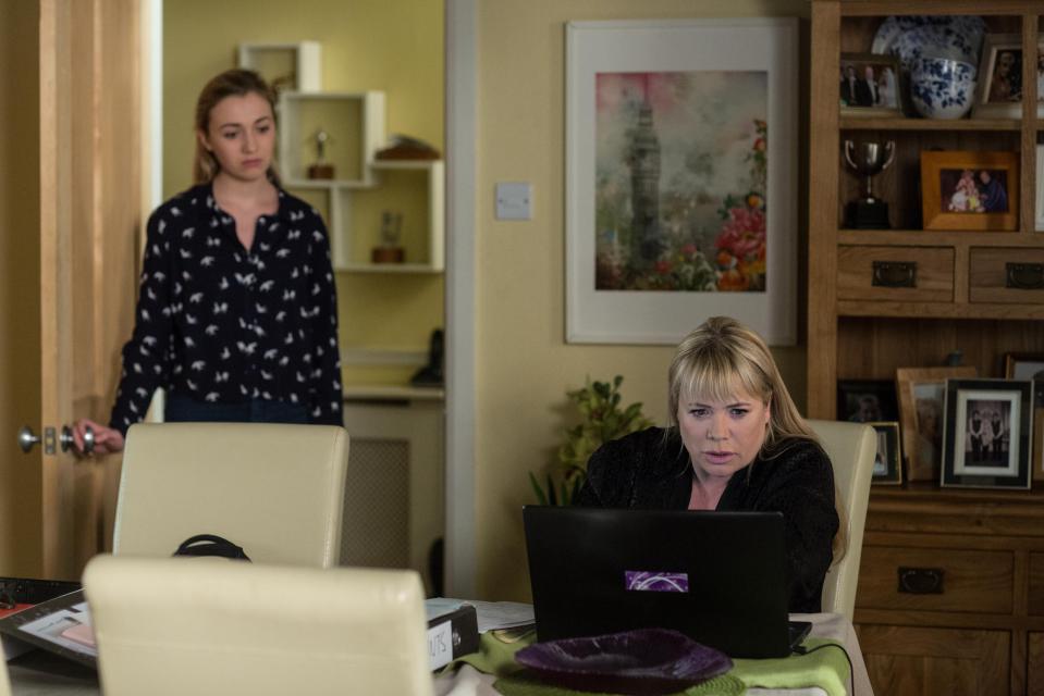  After discovering the extent of Louise's bullying Sharon can barely look at her step-daughter