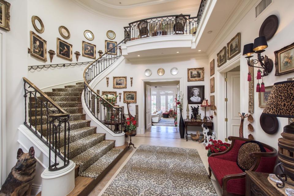  The Beverly Hills house is worth £4million more than what it was purchased by Sir Tom, and the animal print interior certainly shows off his wild side