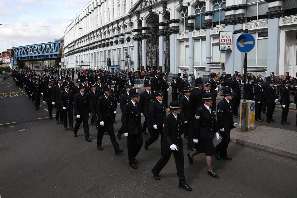 As many as 50,000 turned up to pay their last respects to 'the perfect policeman'