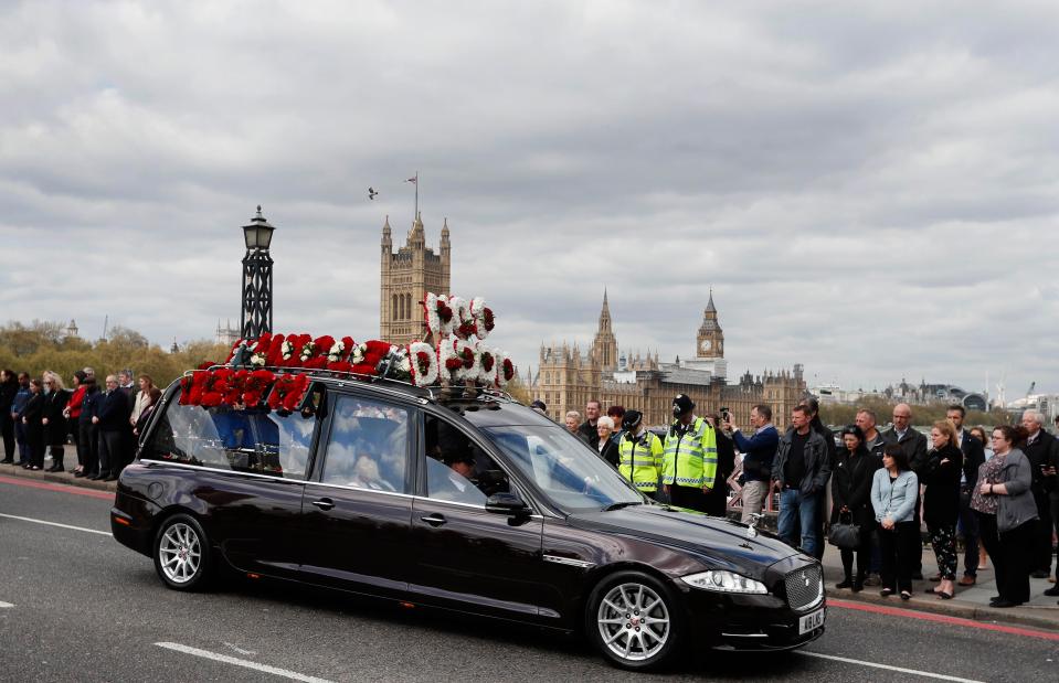 London staged an unprecedented show of mourning for the fallen officer 