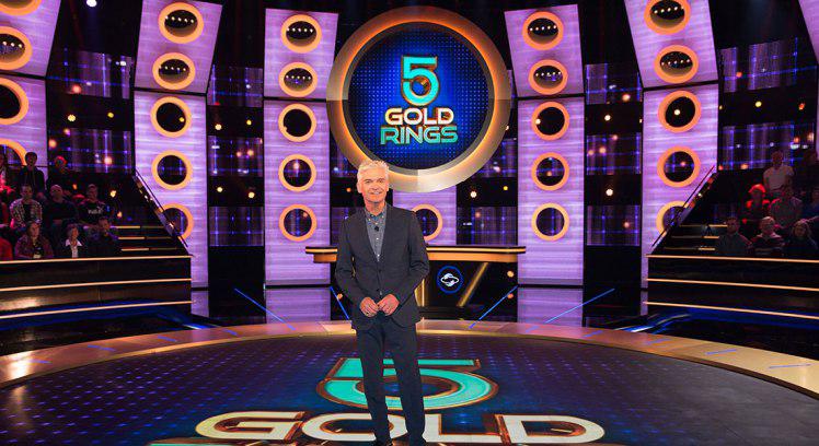  Phillip Schofield got the giggles on new ITV show 5 Gold Rings