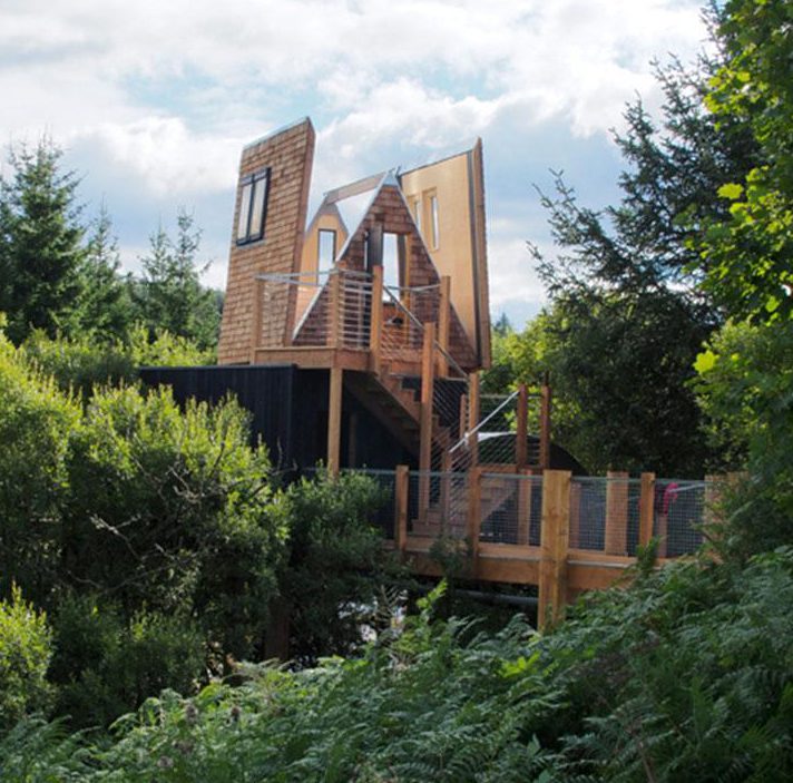 The Sky Den is found in the Calvert Trust's Kielder Water & Forest Park