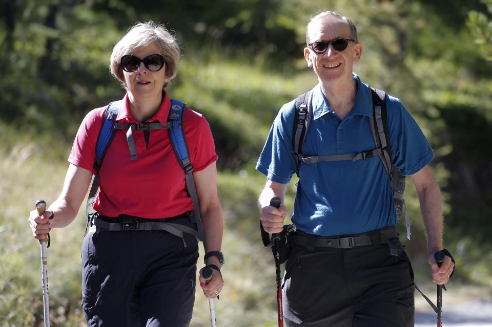  Theresa May revealed her plans were crystallised while on Wales trip with husband Philip