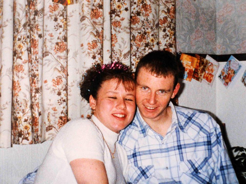  Jeffrey Blowers, pictured here with Sarah Kipling,  had just become  a father when he died of a heart attack in 1998