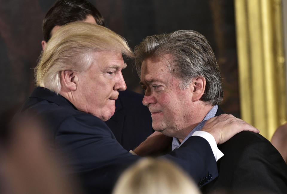  The President with Steve Bannon