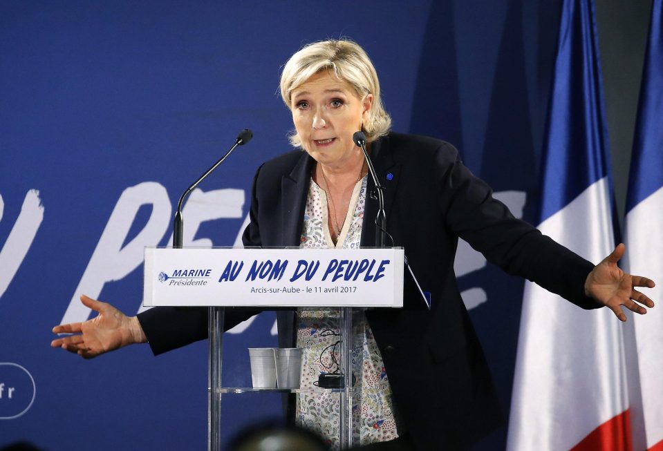  Both Both Mélenchon and Le Pen, pcitured, are committed to taking France out of the Euro, and victory for either of them would paralyse the EU