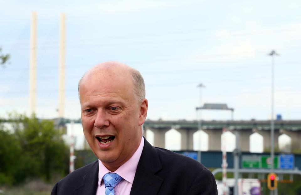  Transport Secretary Chris Grayling's job could also be at risk