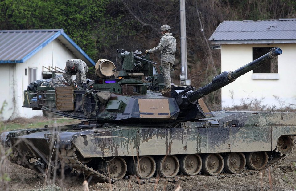  US tanks have been taking part in major exercises near the DMZ