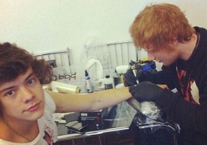  Ed inked a small lock design on the inside of Harry's left wrist