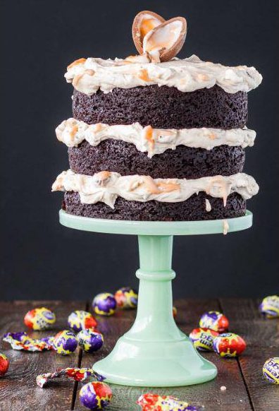  Decorate and bake your dream Easter cake with a fillings and a topping of Creme Eggs