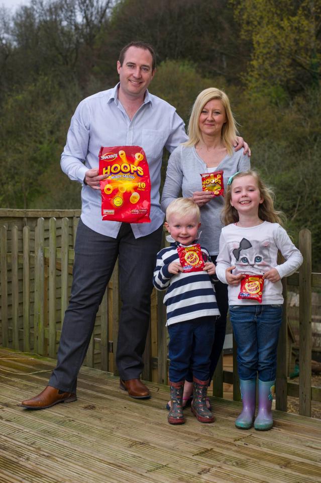 Greame and Sarah with their kids Edward, 3 and Evie, 5